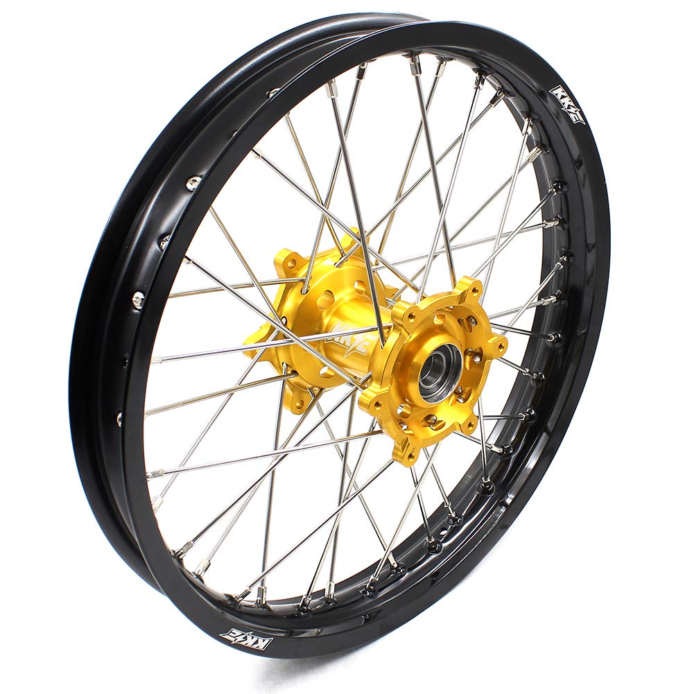 Amazon.com: KKE 21/19 CNC Mx Wheels Set for SUZUKI RM125 1996-2007